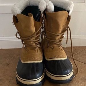 Women's Sorel Caribou Boots Winter: Buff Tan